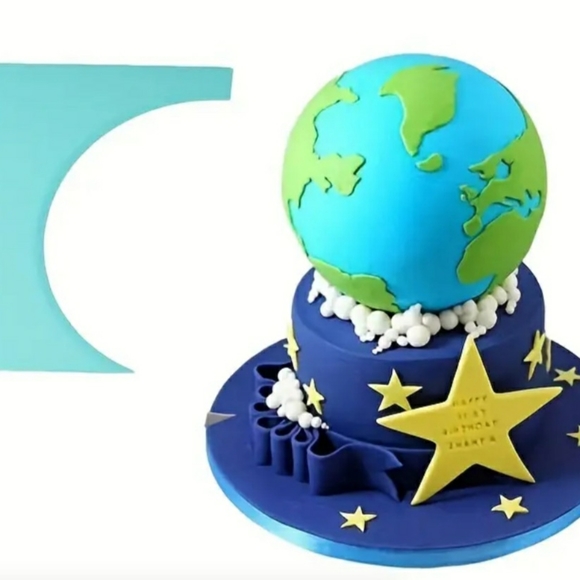 NEW - Cake frosting icing scraper comb smoother cake decorating tools set of 14 - Picture 5 of 10